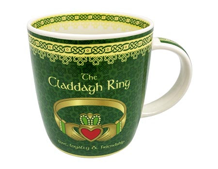 Shamrock Spiral Claddagh Ring Mug - available March 18th 2025