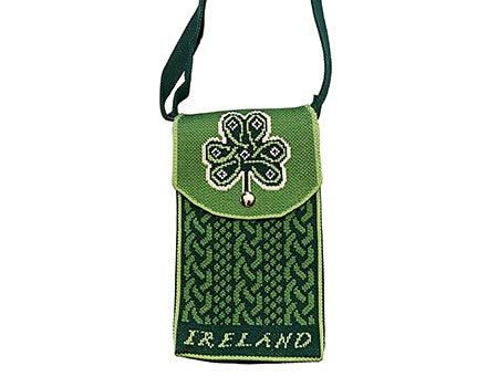 Shamrock Emblem Knit Crossbody Bag - available March 18th 2025