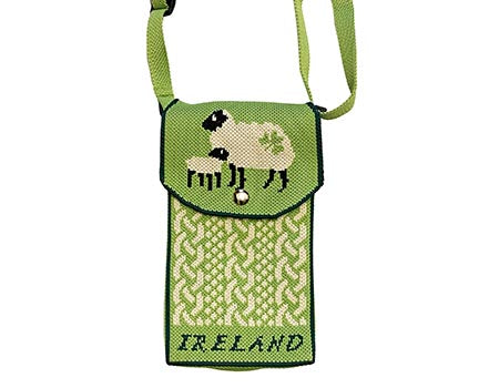 Shamrock Sheep Knit Crossbody Bag - available March 18th 2025