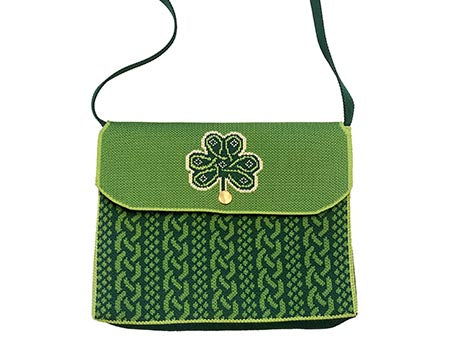 Shamrock Emblem Knit Shoulder Bag - available March 18th 2025