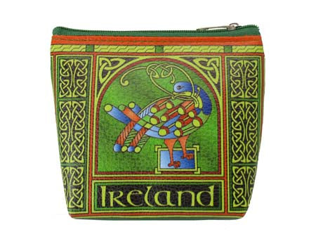 Celtic Peacock Zip Purse