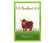 Highland Cow Single Tea Towel